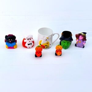 Vintage Halloween Toys and Mini Decorations 80s 90s Collectibles